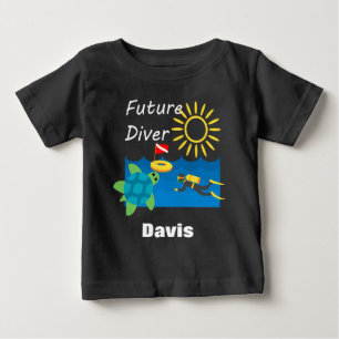 Camiseta Future Diver Design - Baby Fine Jersey T Shirt