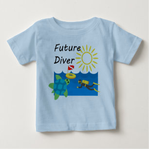 Camiseta Future Diver Design - Baby Fine Jersey T Shirt