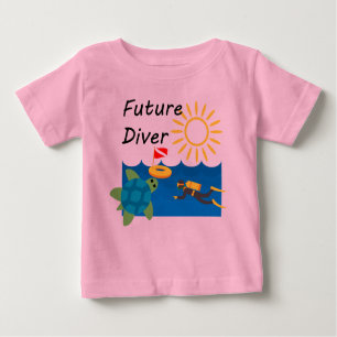 Camiseta Future Diver Design - Baby Fine Jersey T Shirt