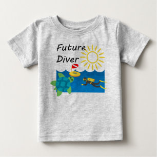Camiseta Future Diver Design - Baby Fine Jersey T Shirt
