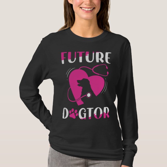Camiseta Future Dogtor Cute Aspiring Veterinarian (Frente)