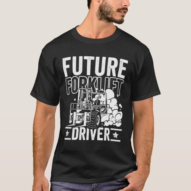 Camiseta Future Forklift Driver Forklift Operator Warehouse (Frente)