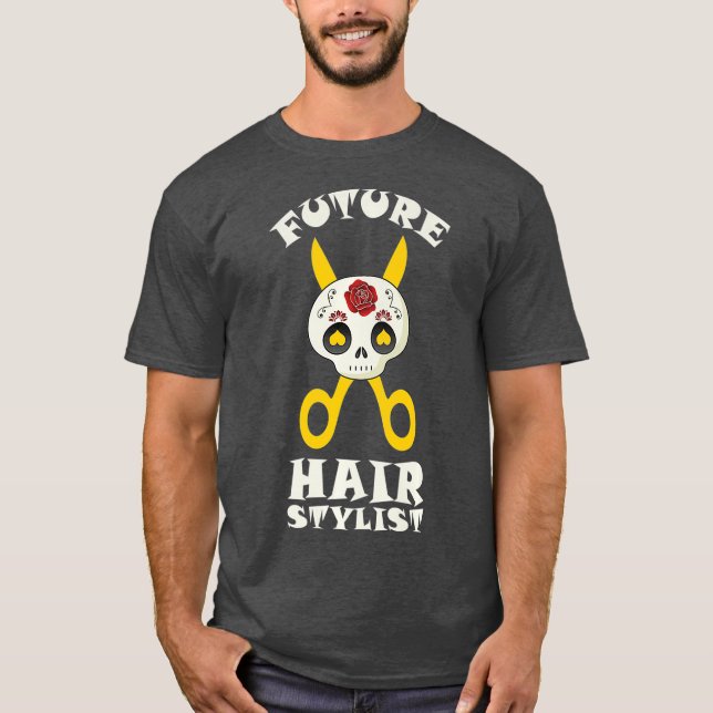 Camiseta Future Hair Stylist Funny Womens Gifts Premium (Frente)