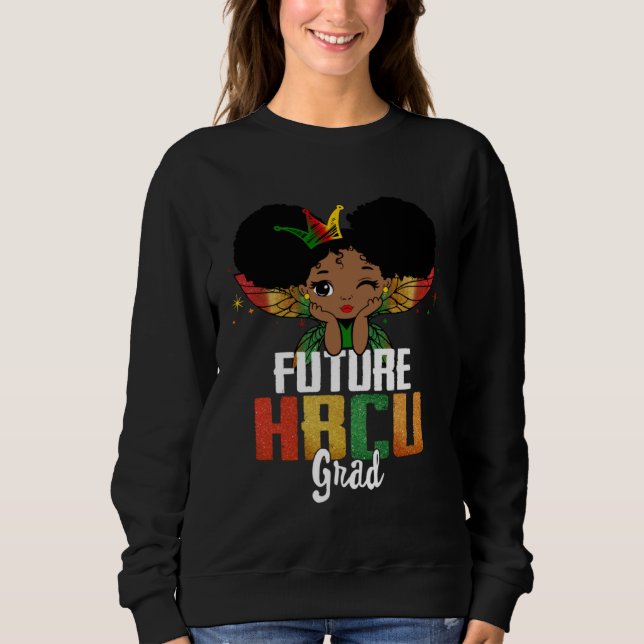 Camiseta Future HBCU Grad Afro African Black Girls Kid Futu (Frente)