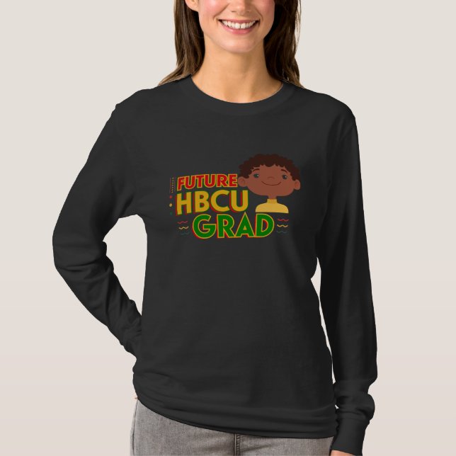 Camiseta Future HBCU Grad Cute Boy African American Black H (Frente)