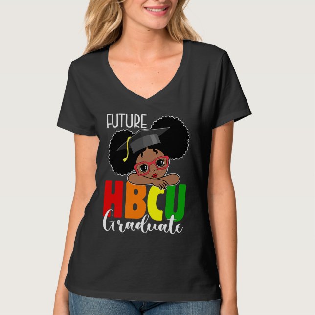 Camiseta Future HBCU Grad Girl Graduation HBCU Future Colle (Frente)
