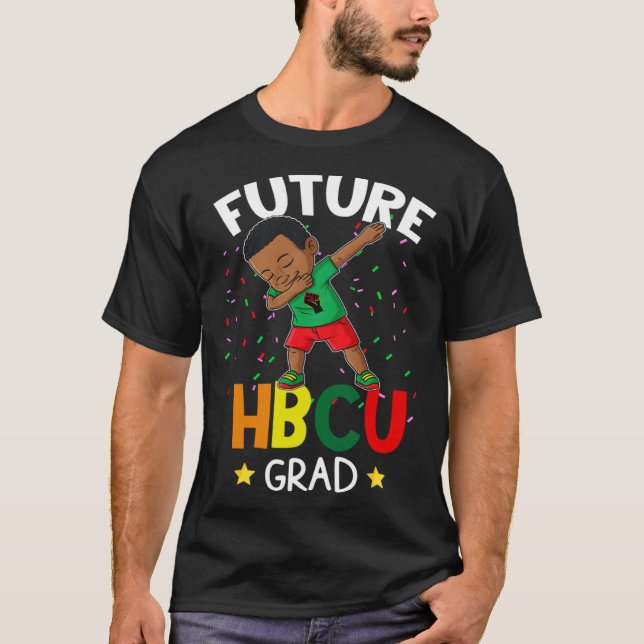 Camiseta Future HBCU Grad Graduate Afro Black Boy College G (Frente)