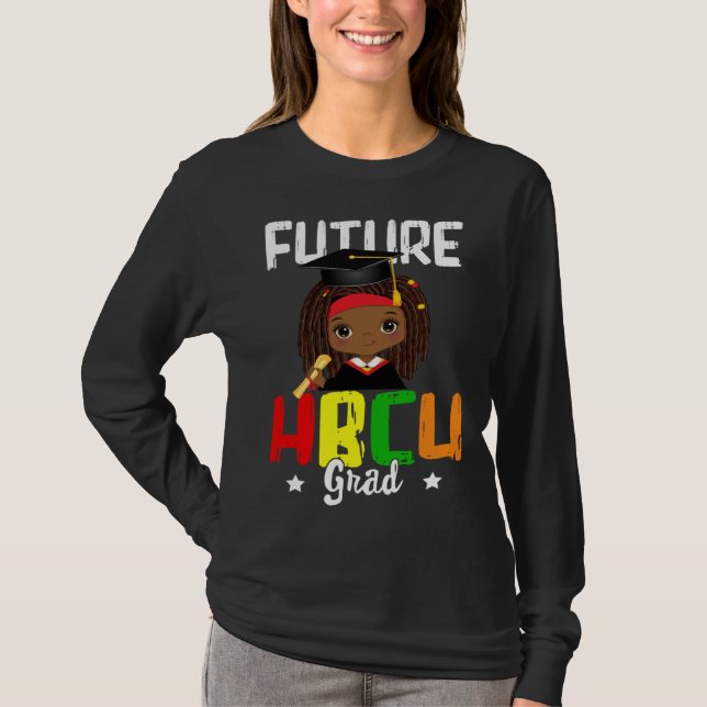 Camiseta Future HBCU Grad Melanin Afro Black Girl College G (Frente)