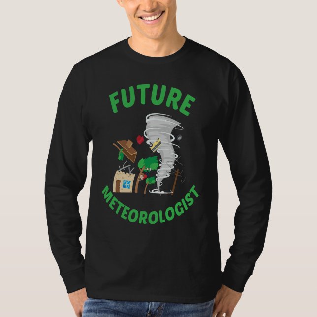 Camiseta Future Meteorologist Kid Cute Weather Forecast Met (Frente)