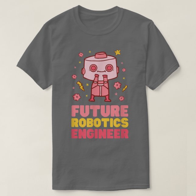Camiseta Future Robotics Engineer - Nerdy Science847 (Frente do Design)