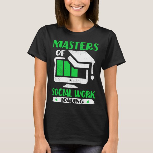 Camiseta Future Social Worker Masters Of Social Work MSW Gr (Frente)