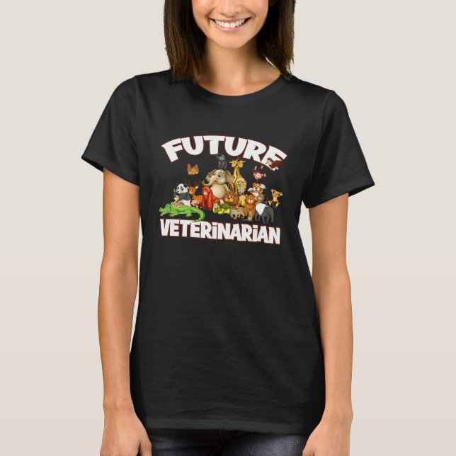 Camiseta Future Veterinarian Cute Zoo Animal (Frente)