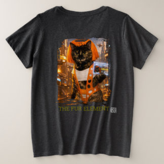 Camiseta Futurista de Gato Leeloo MeowyPass