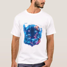 Futuristic Astronaut Tech T‑Shirt for Men