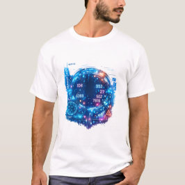 Camiseta Futuristic Astronaut Tech T‑Shirt for Men