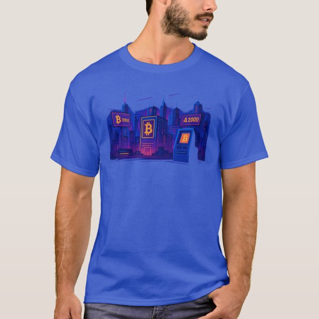 Camiseta Futuristic Bitcoin City (Frente)