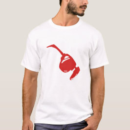 Camiseta Futuristic Red Tech Design."Perfect for tech lover