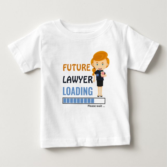 Camiseta Futuro Advogado Carregando Toddler Primeiro Aniver (Frente)