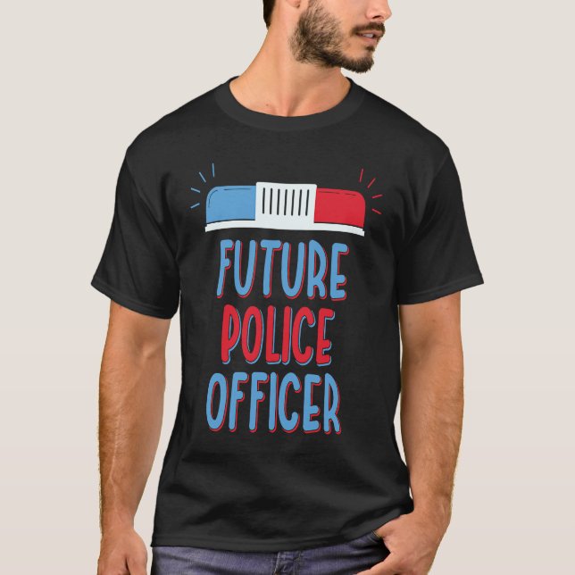 Camiseta Futuro agente da polícia (Frente)