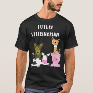 Camiseta Futuro Amante de os animais de Engraçado Veterin