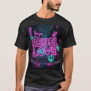 Camiseta Futuro Amor Riot – Arte de Rua Neon Romance