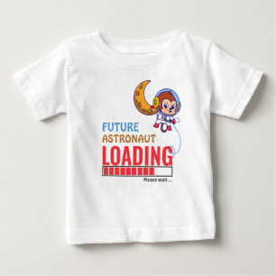 Camiseta Futuro Astronauta Carregando Macaco Ontem Unisex