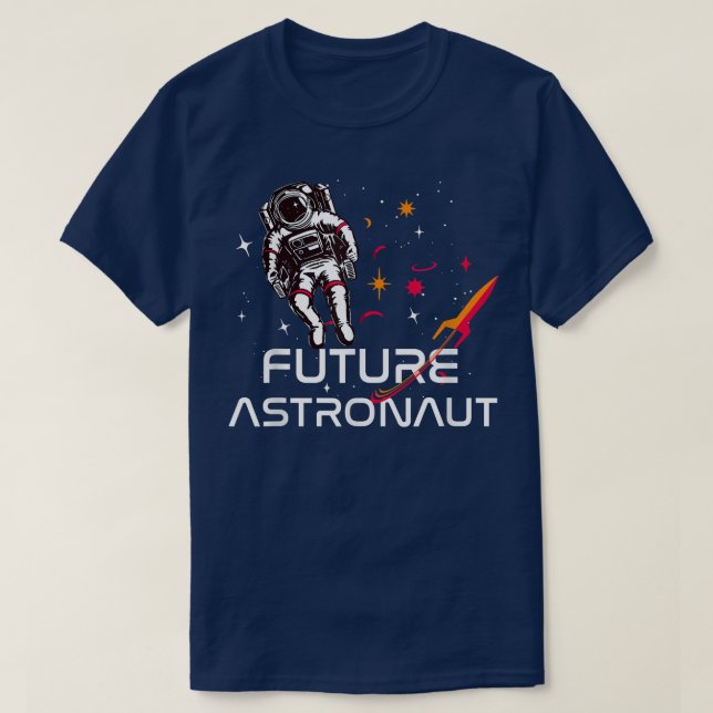 Camiseta Futuro Astronauta do Espaço Exterior (Frente do Design)