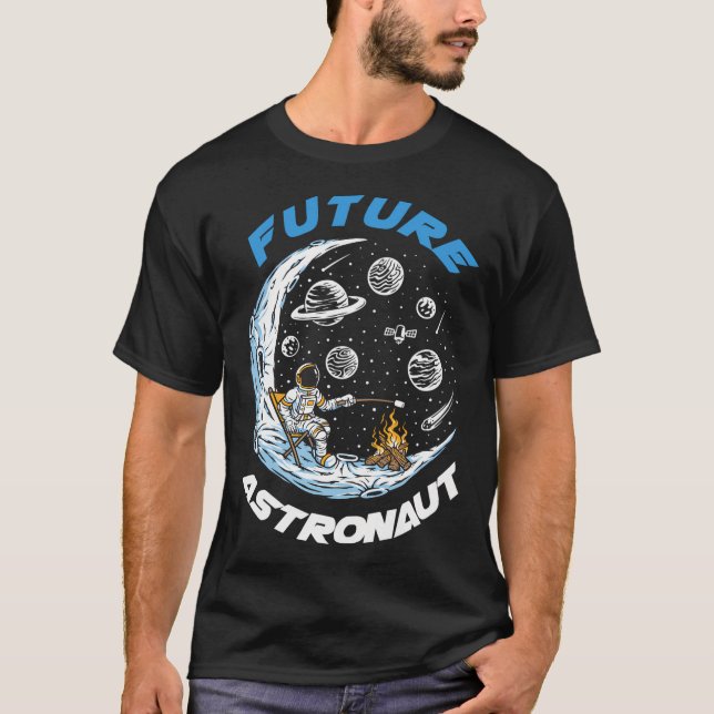 Camiseta Futuro Astronauta Engraçado Espaço Astronauta (Frente)