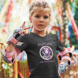 Camiseta Futuro Astronauta STEM Rapariga Energia Negra Espa