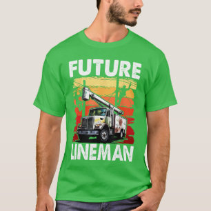 Camiseta Futuro Balde Lineman Kid Futuro Cabo Elétrico
