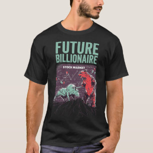 Camiseta Futuro Bilionário Funny Stock Market Capitólio D