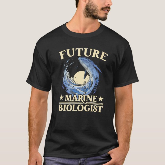 Camiseta Futuro Biólogo Marinho Ciência Biologia Estética (Frente)