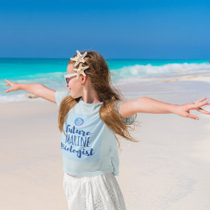 Camiseta Futuro biólogo marinho - concha marítima