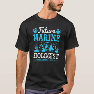 Camiseta Futuro Biólogo Marinho Crianças Oceanógrafo Oceano