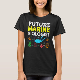 Camiseta Futuro Biólogo Marinho Estudante de Biologia da Vi