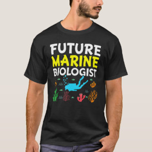 Camiseta Futuro Biólogo Marinho Estudante de Biologia da Vi