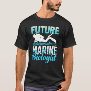 Camiseta Futuro Biólogo Marinho Estudante de Biologia da Vi