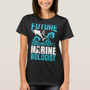 Camiseta Futuro Biólogo Marinho Estudante de Biologia da Vi