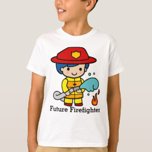 Camiseta Futuro Bombeiro a apagar fogo