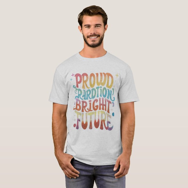 Camiseta "Futuro Brilhante de Tradição" (Frente Completa)