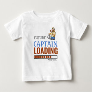 Camiseta Futuro Capitão Carregando Um Menino Personalizado 