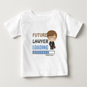 Camiseta Futuro Carregamento de Advogados   Criança Primeir