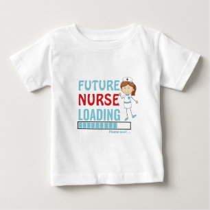 Camiseta Futuro Carregamento de Enfermeiros Cuja primeira