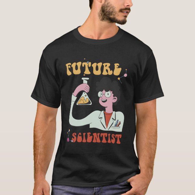 Camiseta Futuro Cientista Biology Science Love (Frente)