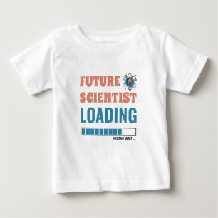 Camiseta Futuro Cientista Carregando Unisex Personalizado E