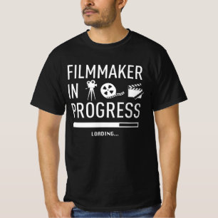 Camiseta Futuro cineasta em Andamento - Estudante de Cinema