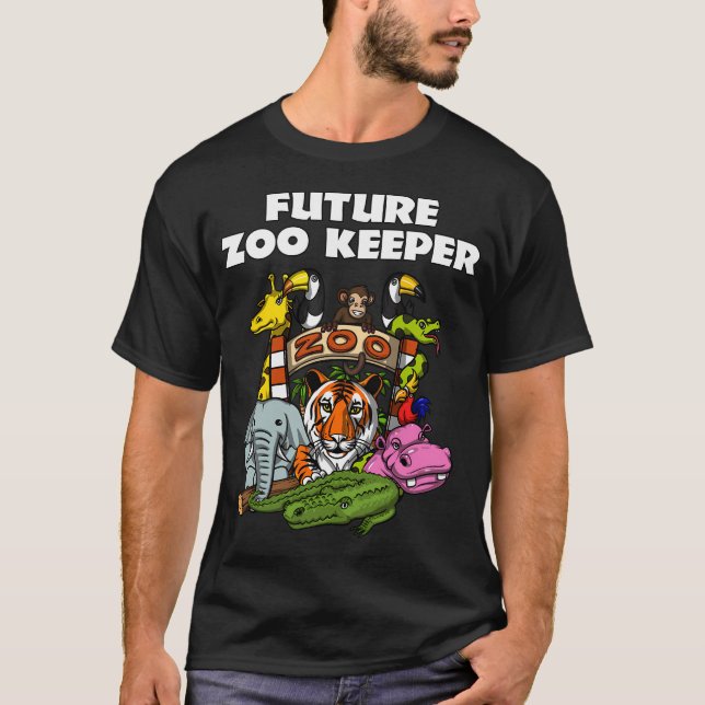 Camiseta Futuro Cuidador de Zoológico (Frente)