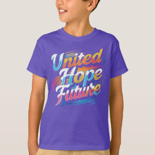 Camiseta Futuro da Esperança Unida - Design vibrante e otim