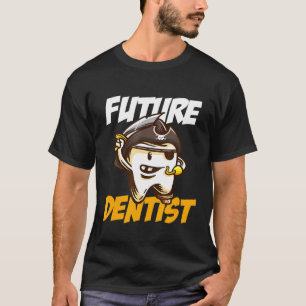 Camiseta Futuro Dentista Pirata Higiene Dental Cuidados den
