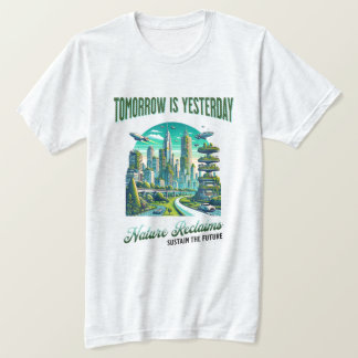 Camiseta Futuro Design da cidade sustentável.